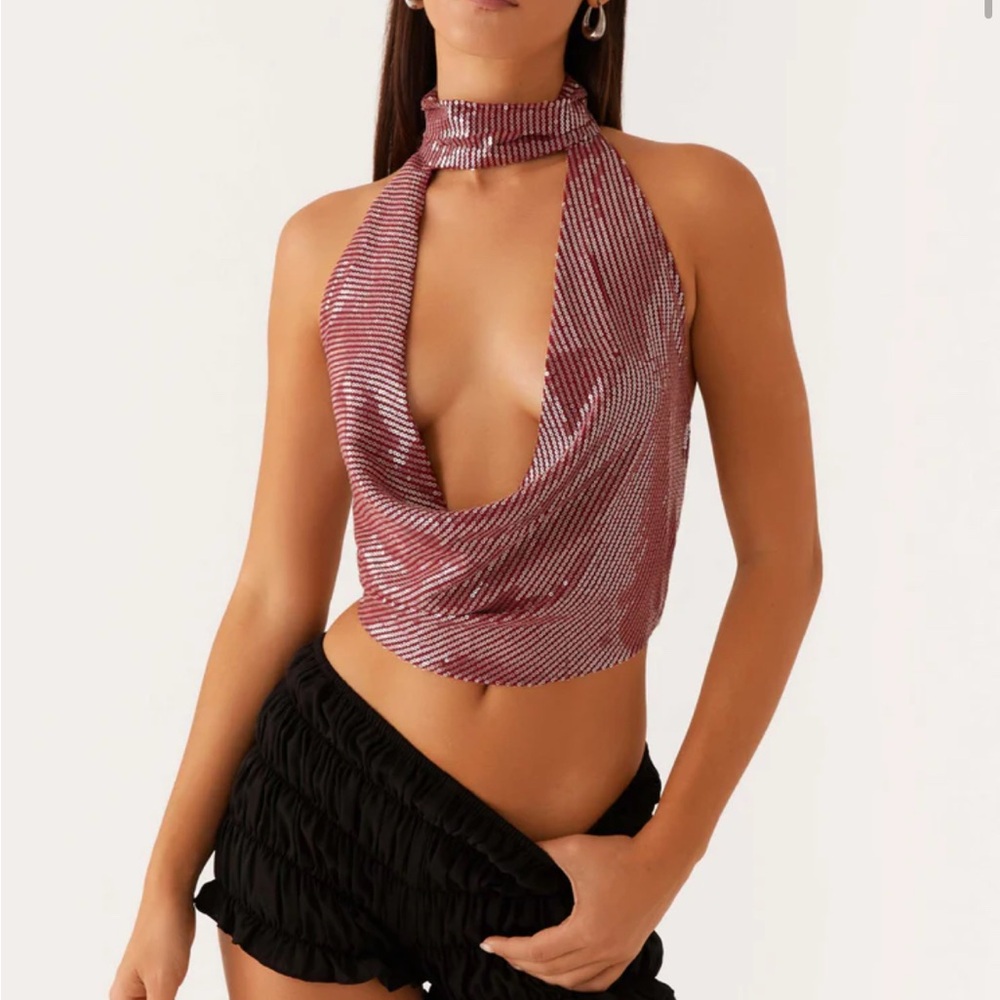 Peppermayo Sequin Going out Top